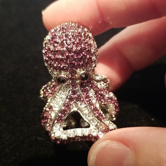 Lot of 7 Crystal Animal Rings - Picture 3 of 8